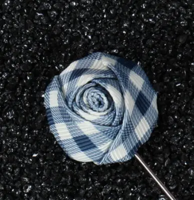 Портной Смит ручной работы цветок нагрудные булавки Топ Мода бутоньерка для костюма в Форме Розы палочки-броши Мужские аксессуары 14 цветов - Окраска металла: Q8