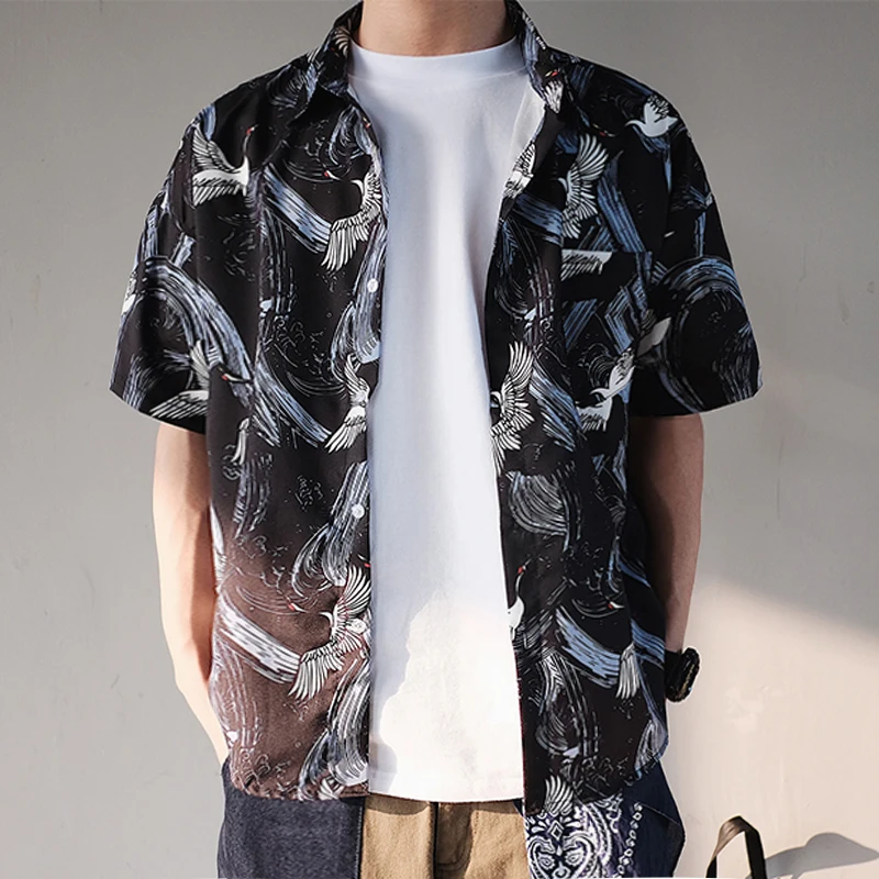 

plus size 2xl-9xl 10xl Summer Short Sleeve cotton print turn-down collar T Shirt Men T-Shirt Male Superman tshirt bust 165 cm