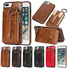 

Hxairt Retro Wallet Split Kickstand Leather Case for iPhone 7 7 Plus 6 6S Plus Phone Cases Card Slot Cover for iPhone X 8 8 Plus