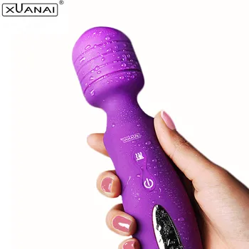 Xuanai Intelligent Heating magic wand vibrator Rechargeable Powerful Body Massager Clitoral Vibrator Adult Sex Toys for Women 1