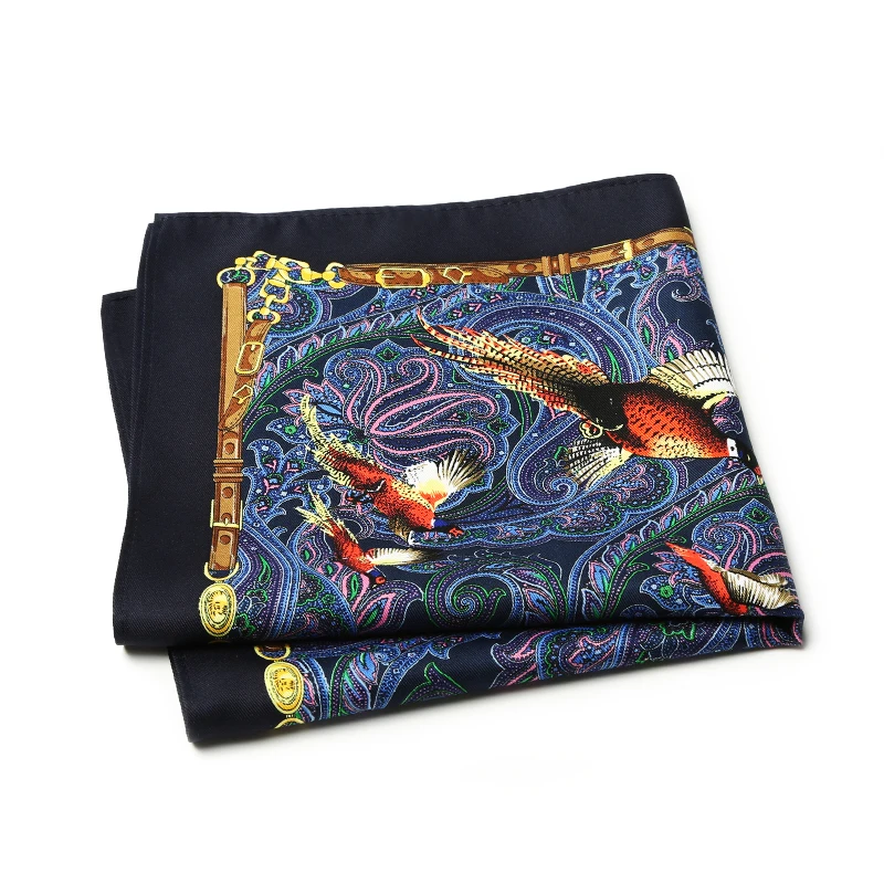 New Arrivals High Quality Fashion Pocket Square Handkerchief For Men Print Floral Paisley Jacquard