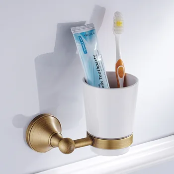 

Copper bronze pendant bathroom hardware imitation patina cup holder F6818