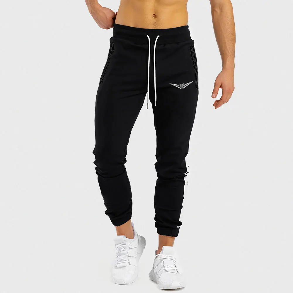 DERMSPE(DERMSPE) Brand Spring 2019 Casual Pants Men Sweat Pants Stripe Male Cotton Sportswear Casual Trousers Straight Pants DERMSPE(DERMSPE) Brand Spring 2019 Casual Pants Men Sweat Pants Stripe Male Cotton Sportswear Casual Trousers Straight Pants