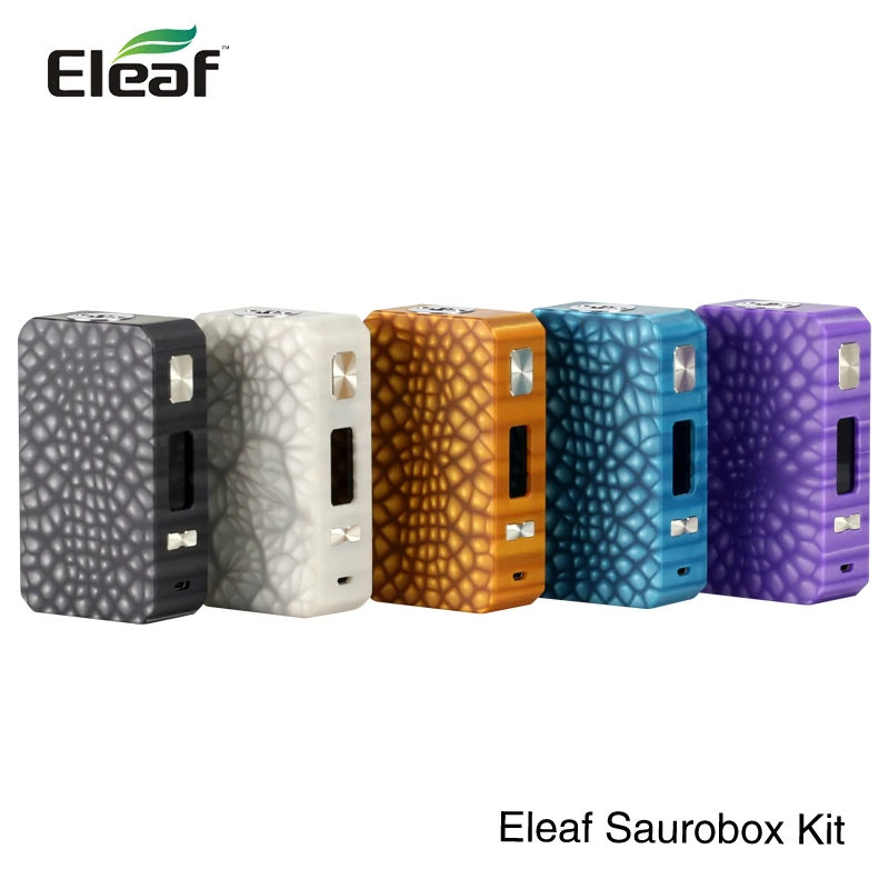 

Newest Original Eleaf Saurobox MOD 220W Box Mod Kit 0.96" TFT Color Screen Without 18650 Battery PK Eleaf Ikonn 220 istick pico