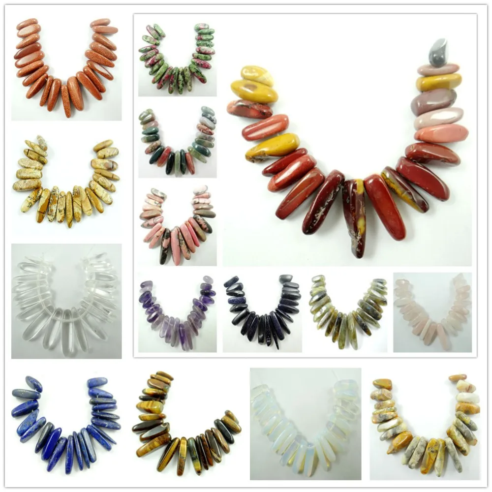 

Fashion 20PC/Set natural stone lapis Onyx Pendant Gem Beads DIY Necklace Jewelry Making Free Shipping