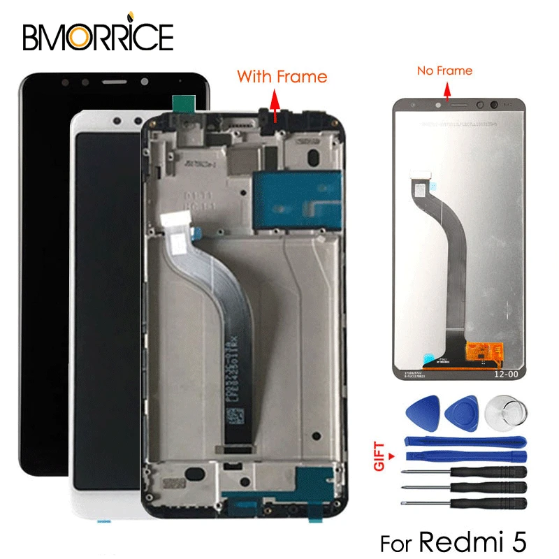 

5.7 inch LCD Replacement For Xiaomi Redmi 5 LCD Display Touch Screen Assembly With/No Frame Spare Parts Black White