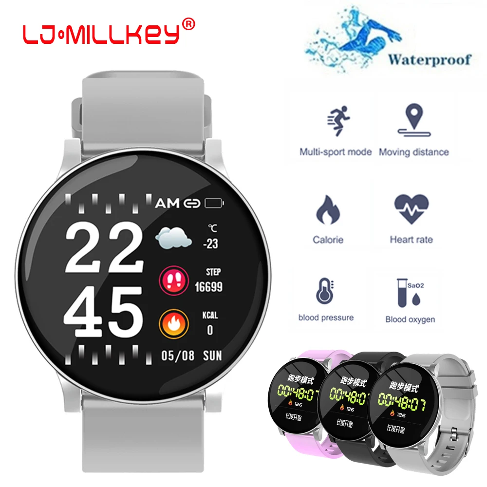 

2019 New Smart Bracelet IP67 waterproof Activity tracker Fitness band with Blood pressure Monitor Heart Rate Wristband