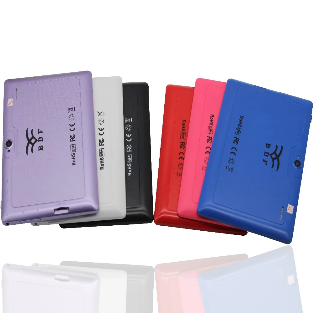 

7" Q8 Tablet PC Android 4.4 Quad Core 1G 16G Bluetooth WiFi Capacitive Dual Camera  Pink Tablet PC 1G+16G Support Leather  Case
