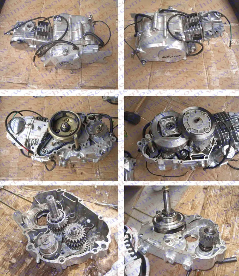 2 6 поляки вниз Двигатель Магнетор боковая крышка 50CC 70CC 110CC 125CC Taotao ZongShen Lifan Dirt велосипеды велосипед ямы Запчасти квадроциклах Запчасти