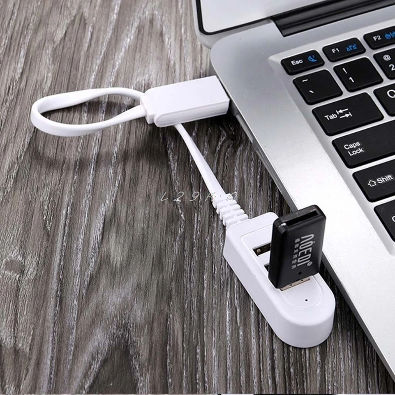 Office USB Gadget High Speed 3 Ports USB 2.0 Hub Extension Splitter for Laptop PC Computer Charger