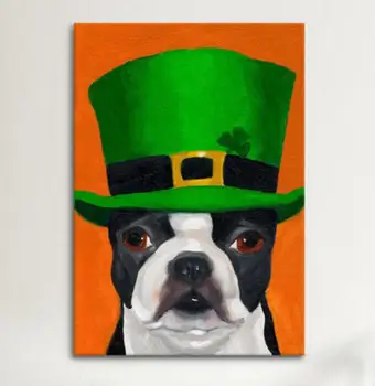 

modern hand-painted oil painting abstract Dog art Animal for living room home