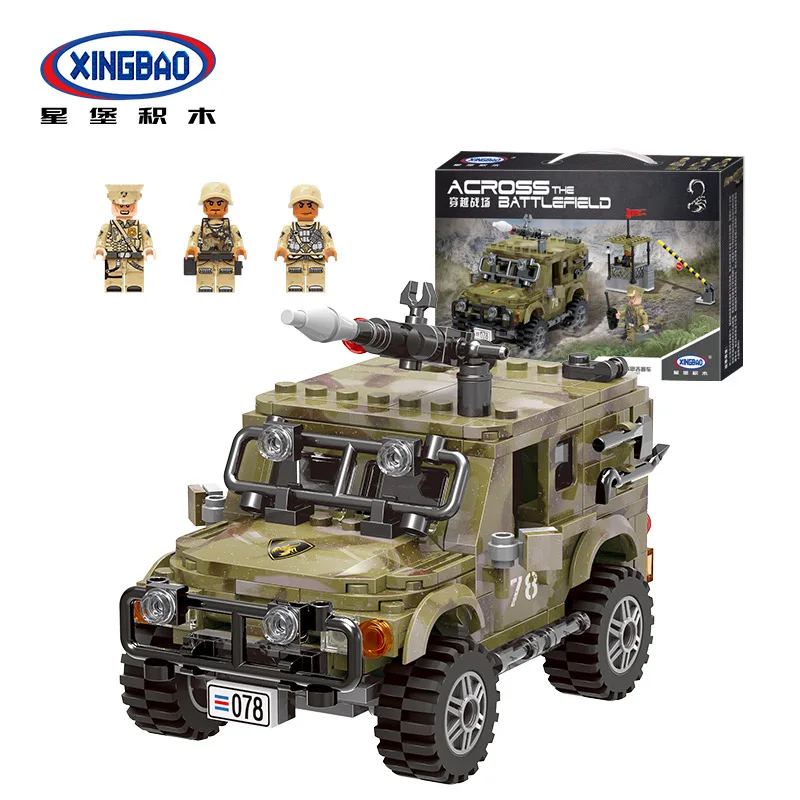 

XINGBAO XB06012 Crossing The Battlefield Military Building Blocks Legoed Technic City Police Special Forces Soldier Bricks D31
