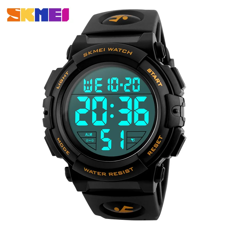 SKMEI 1258 новая мода спортивные часы для мужчин/мужской 12/24 час цифровые часы Multi водостойкие наручные Relogio Masculino