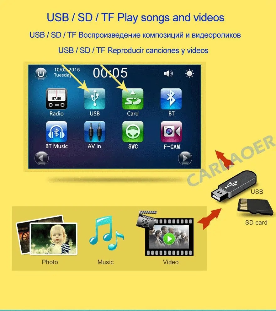 2 din car radio 7