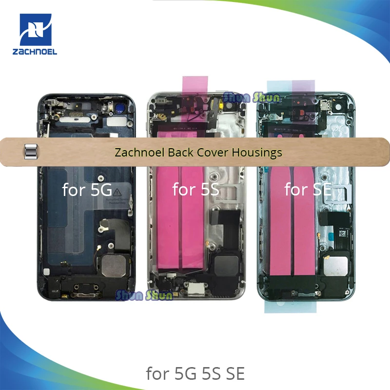 

High Quality Back Middle Frame Chassis for iphone 5 5G 5S SE Full Housing Assembly Battery Cover Door Rear with Flex Cable