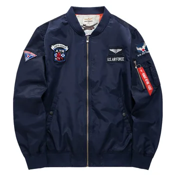 

Military Clothing US Air Force MA1 Bomber Jackets Men Baseball Collar Flight Windbreaker Autumn Pilot Mens Jacket Varsity Homme