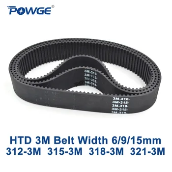 

5pcs/lot HTD 3M Timing belt 180 3M 9 teeth 60 width 9mm length 180mm HTD180-3M-9 Arc teeth rubber HTD3M belt Free shipping