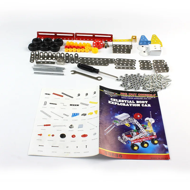Planet Rovers, металлические строительные блоки, модель, набор, игрушки для детей, сделай сам, сборка мотоцикла, конструктор, детская игрушка oyuncak