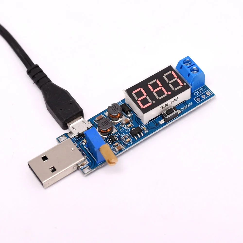 USB повышающий преобразователь модуль питания/адаптер постоянного тока 3 5 ~ 12 В до 1