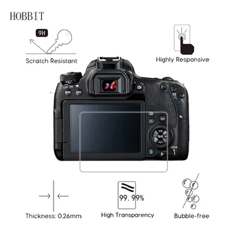 

2Pack For Canon EOS 77D DSLR Camera 0.3mm 2.5D 9H Clear Tempered Glass Screen Protector Digital Camera LCD Anti-Scratch Film