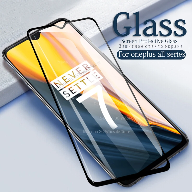 Защитное стекло для Oneplus 7 1+ 7 one+ 7 протектор экрана one plus 6 5 3 T 6T 5T 3 T 1+ 6 1+ 6t закаленное стекло полное покрытие пленка для телефона