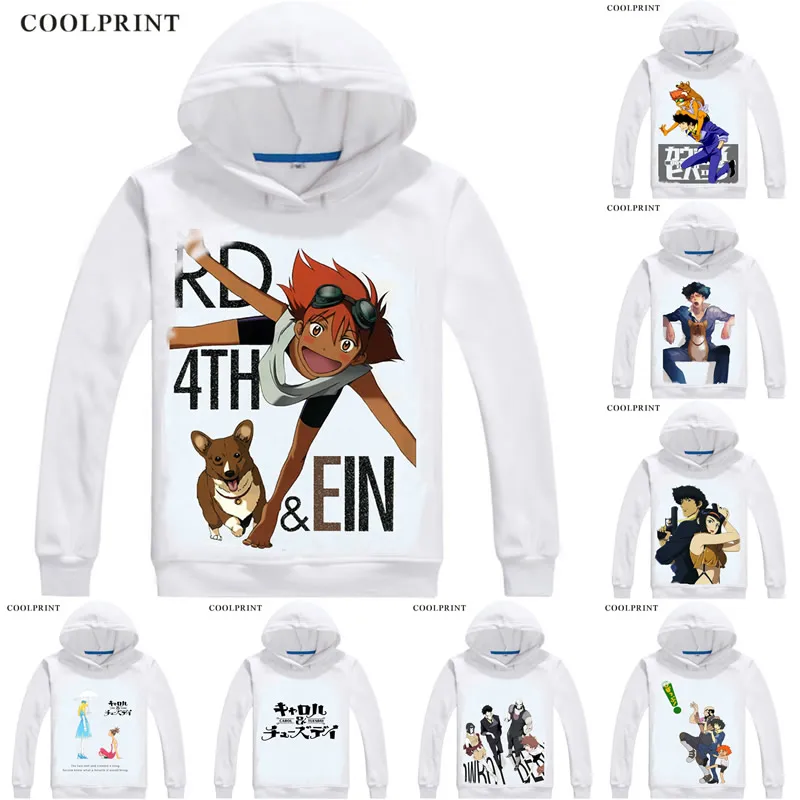 

COOLPRINT Shinichiro Watanabe CAROL & TUESDAY Hoodies Hooded Hoodie Anime Manga Cowboy Bebop Spike Spiegel Cosplay Sweatshirts