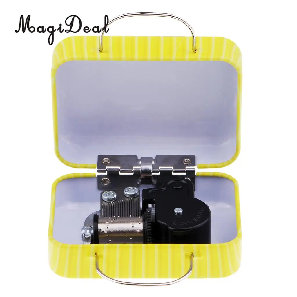 MagiDeal Play 'Innocent' Luggage Suitcase Wind-up Miniature Music Box for Girls Christmas Gift