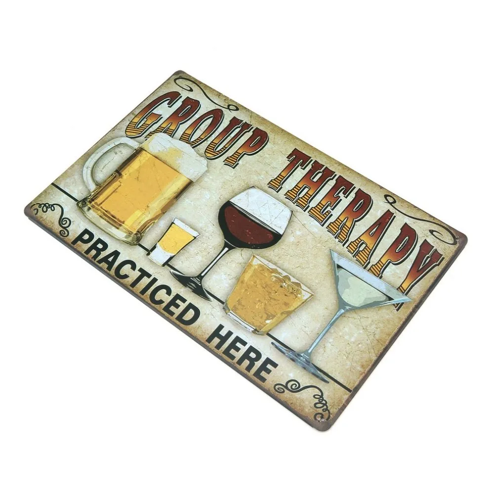 Vintage Beer Metal Plate Painting Wall Decor for Bar Pub Kitchen Home Poster Plate Metal Signs Painting Plaque 20*30cm