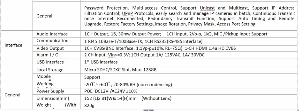 Dahua качество 4K FULL HD 12MP IP камера sony датчик безопасности CCTV камера коробка камера с аудио POE сигнализация камера