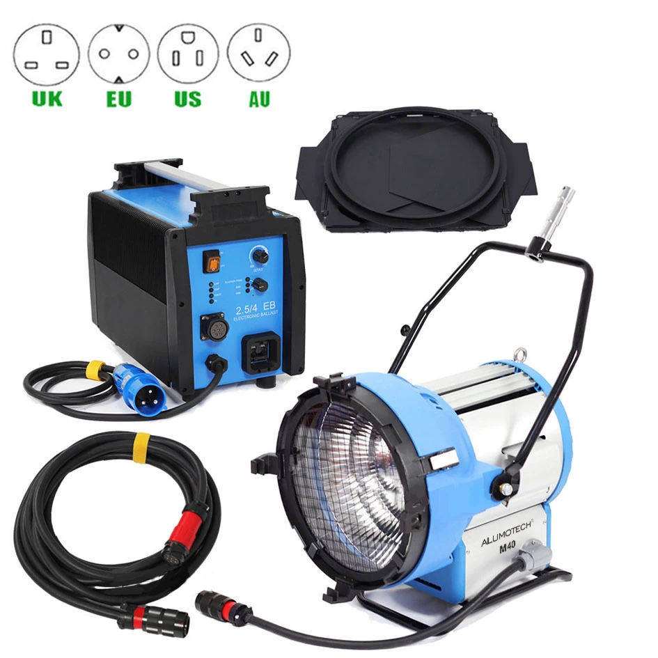 Комплект для студийсветильник видеосъемки ALUMOTECH PRO as Arri M40 HMI светильник 220V ~ 240V + 2