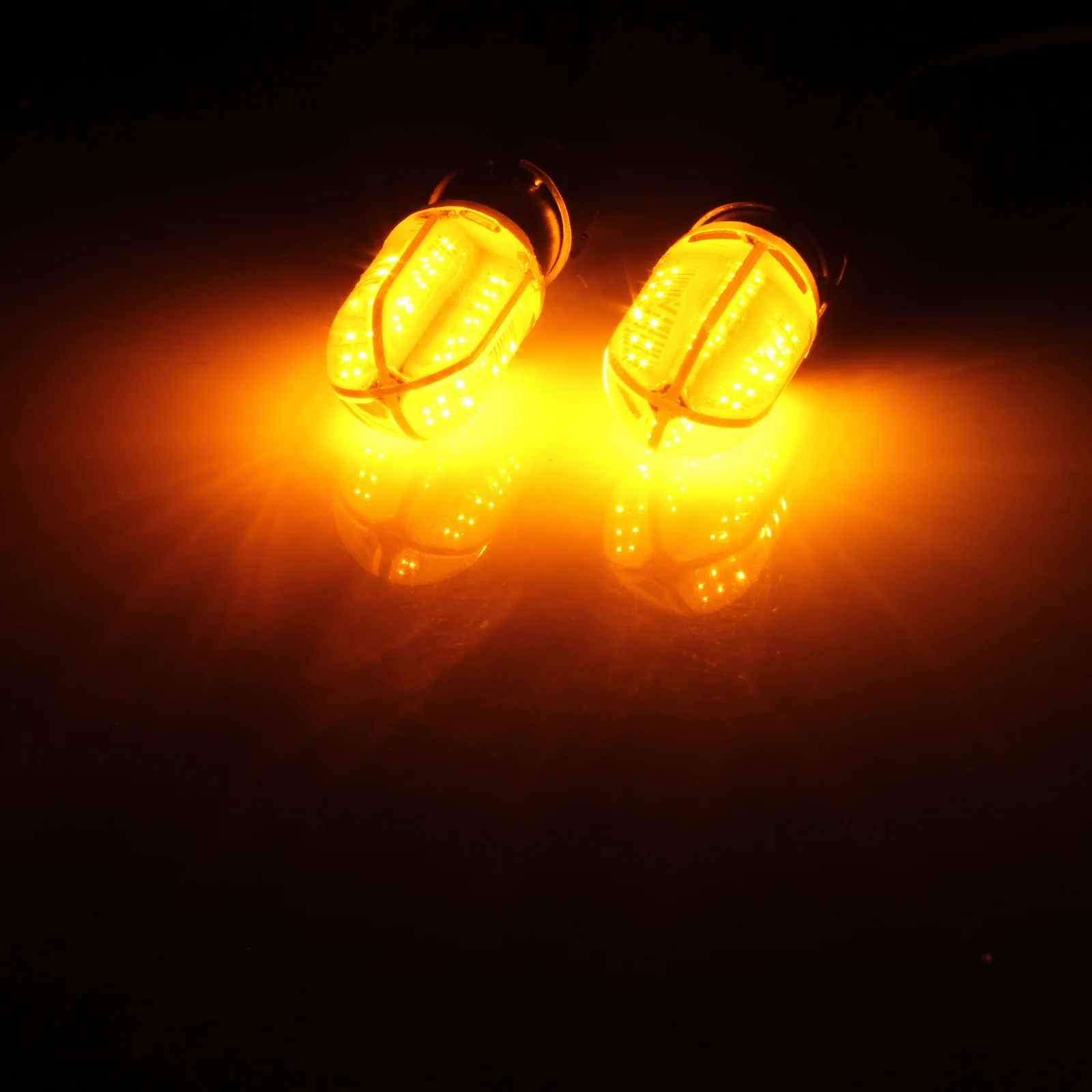 ANGRONG 2x BAU15s PY21W RY10W COB 8W Янтарный светодиодный индикатор поворота лампы