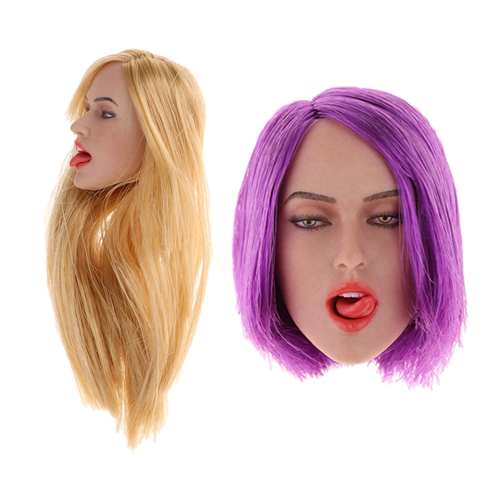 1/6 Scale Seamless European Shape Body Big Busts Carving Head Sculpt Model for 12'' TTL Enterbay /Kumik  Dolls Parts