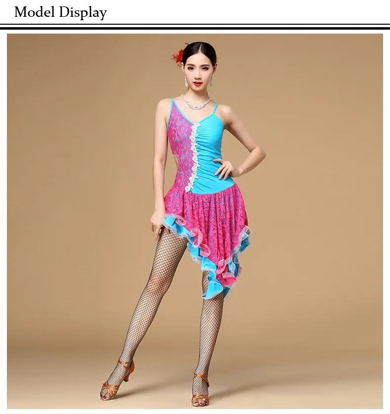 2018 Мода для девочек бального танца Конкурс платье костюм для самбы платья для сальсы женское платье в стиле латино кружева
