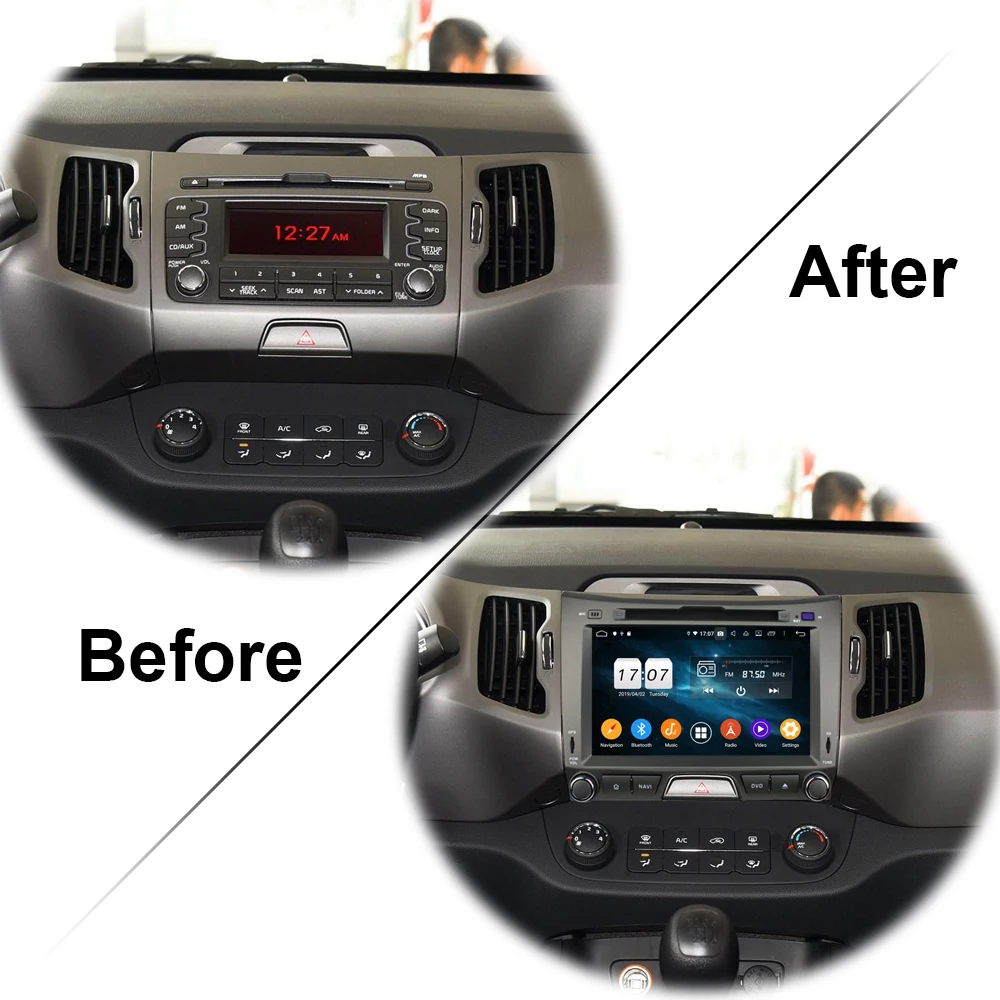Sale 8" Owtosin Car Radio Multimedia Video Player Navigation GPS Android 9.0 For KIA Sportage R 2010-2016 Car 4GB RAM 32GB ROM 2