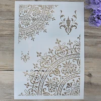 A4 DIY Craft Mandala Stencil For Wall Painting Scrapbooking Stamping Album Decorative Embossing Paper Card Flower Template