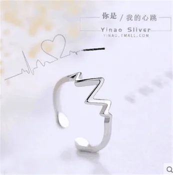 

Bohemian Vintage 925 Sterling Silver Geometric Rings For Women Gift Bijoux Adjustable Finger Antique Engagement Rings Anillos