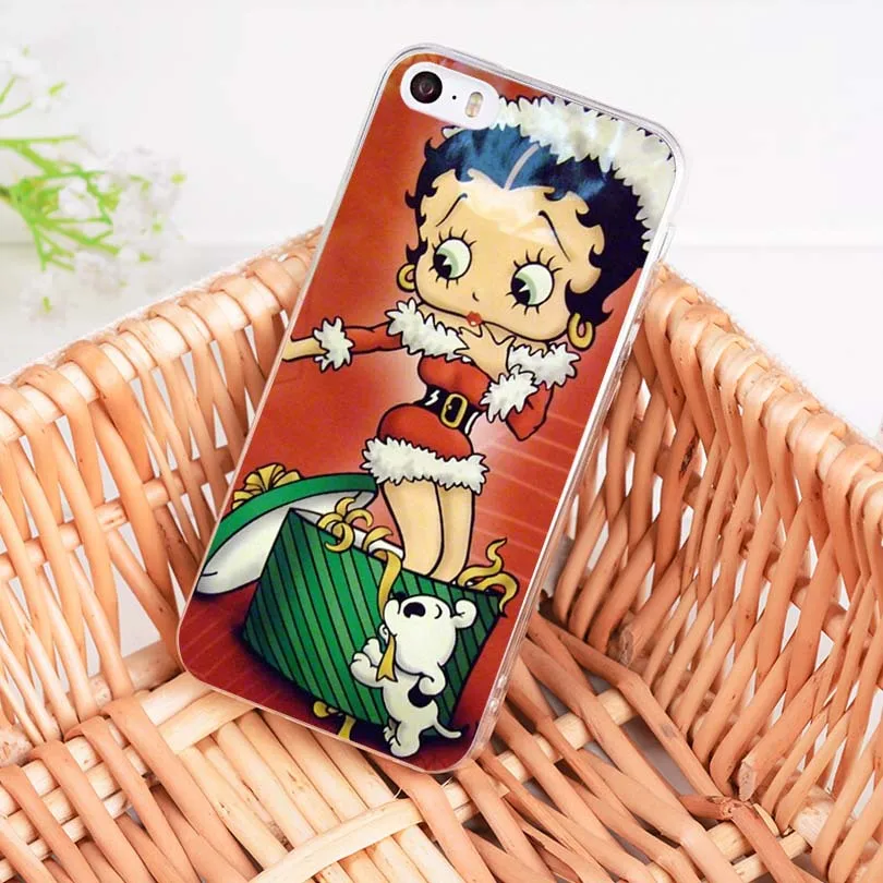 MaiYaCa betty boop, мягкий ТПУ чехол для телефона, аксессуары, чехол для Apple iPhone 8, 7, 6, 6S Plus, X, 5, 5S, SE, 5C, 4, 4S чехол, funda - Цвет: 4