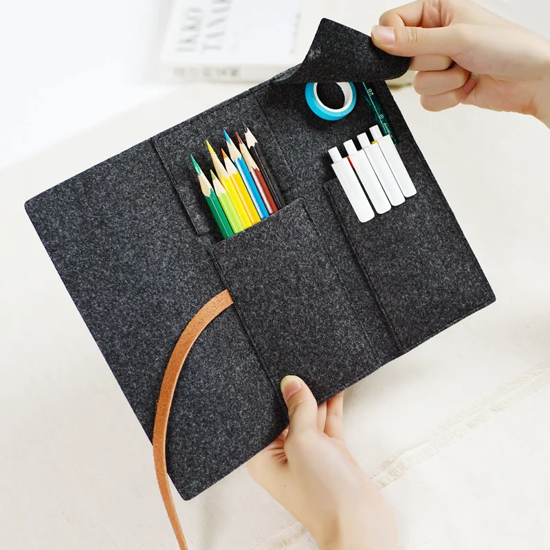 Minimalist Felt Pencil Bag Pure Color Fabric Pencil Cases School Supplies Student Office Stationery Pencil Pouch Minimalist Felt Pencil Bag Pure Color Fabric Pencil Cases School Supplies Student Office Stationery Pencil Pouch
