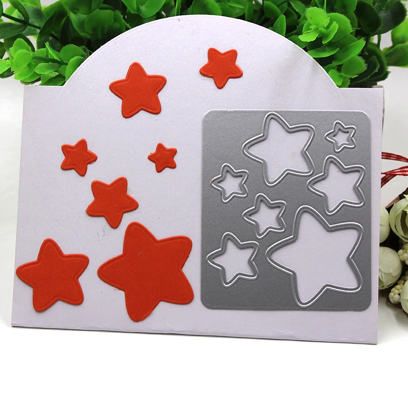 2017 DIY 7PCS Stars Steel Metal Die Cutting Dies Scrapbooking Embossing