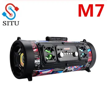 

Hifi Portable Bluetooth Speaker FM Radio Move KTV 3D Sound system Sound bar subwoofer portable column bluetooth speaker FM radio