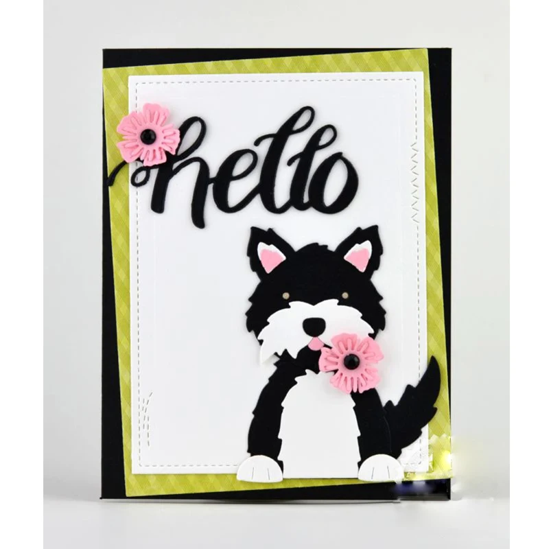 DIY различные вышивки животные металлические штампы трафареты для скрапбукинга