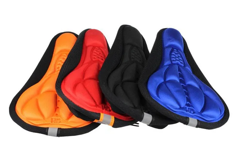 New Arrival Soft 3D Silicone Gel Cycling MTB Bicycle Saddle Road Mountain Bike Racing Saddle Seat Cover Cushion Ass Protector (10)