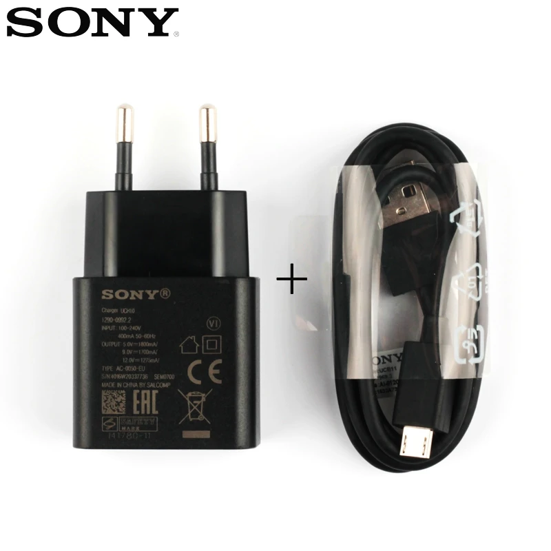 Adapter Fast Charging Charger UCH10 For Sony Xperia XZ Pro X XZ1 Z5 C5 Ultra E5 E6883 X Performance F3113 G8342 XZ1 P USB Cable 65 watt charger Chargers