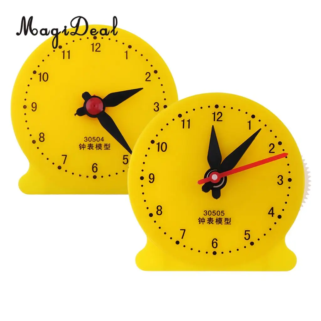 MagiDeal 1Pc Clock Models Student Teaching Material Stationery Time Clock School Supply for Bedroom Baby Room Decor Toy