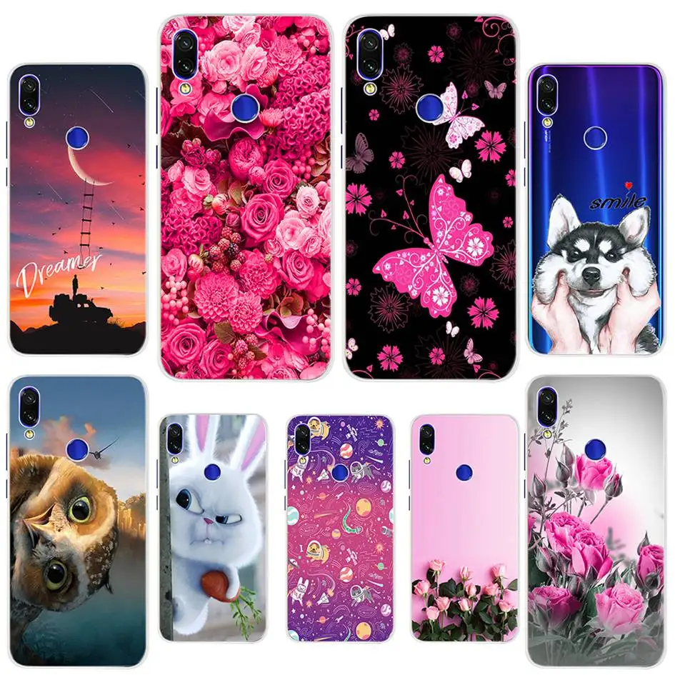 

Soft TPU Case For Xiaomi Redmi Note 7 Cover Redmi Note 7 Global Phone Case Back Cover For Xiaomi Xiomi Redmi Note 7 Painted Capa