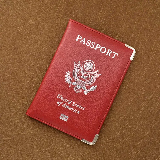 Travel Leather Covers for Passports USA America Passport Cover Women
