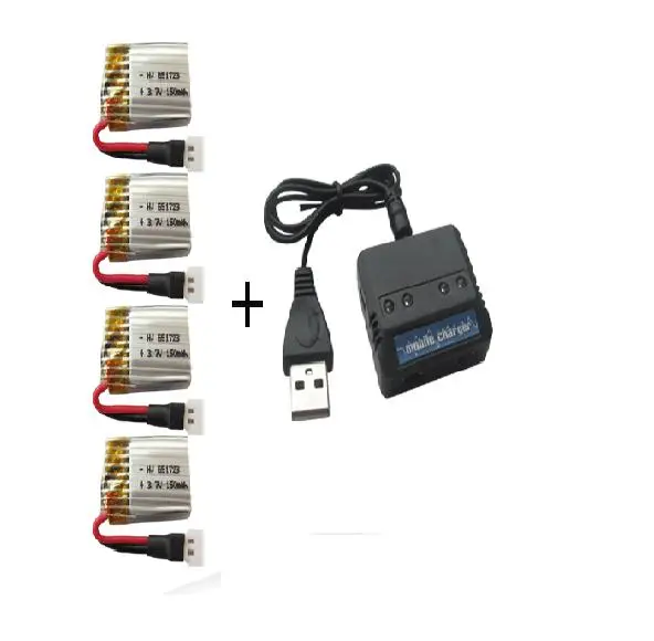 Ewellsold 4 в 1 U207 H2 H8 4CH 2 4G 6-осевой Квадрокоптер/вертолет Модернизированный 3 7 V 150mAh Li-Po