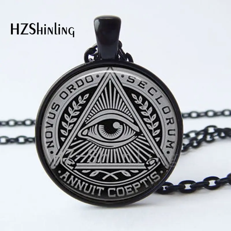 Новое поступление, ожерелье с подвеской Illuminati, сатанинское, Бафомет, масонское украшение, Фото Арт колье HZ1