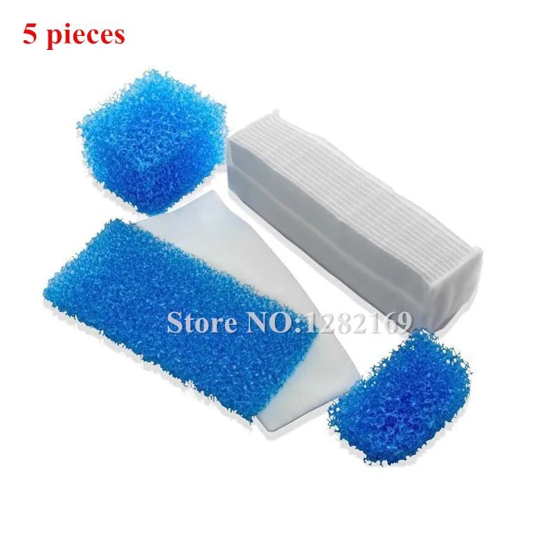 5PCS Replace Filter Set For Thomas 787203 TWIN Genius Aquafilter TT T2 Type New