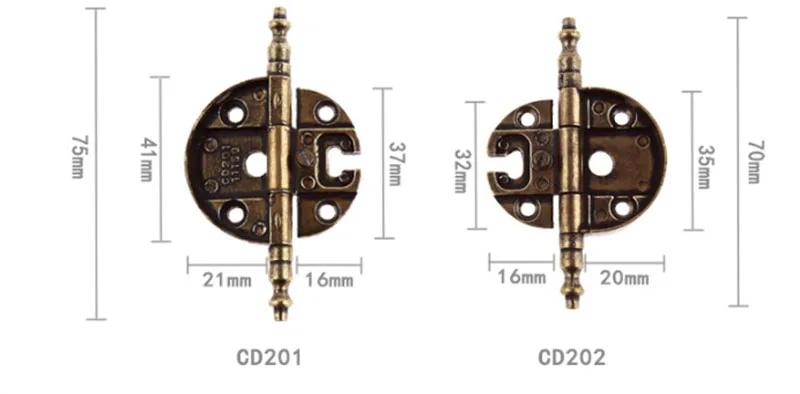 2 шт./лот 3 дюйма Ретро Винтаж Европейский Корона голова круглый шкаф дверные петли одежда антикварный шкаф петли мебель Hardeware